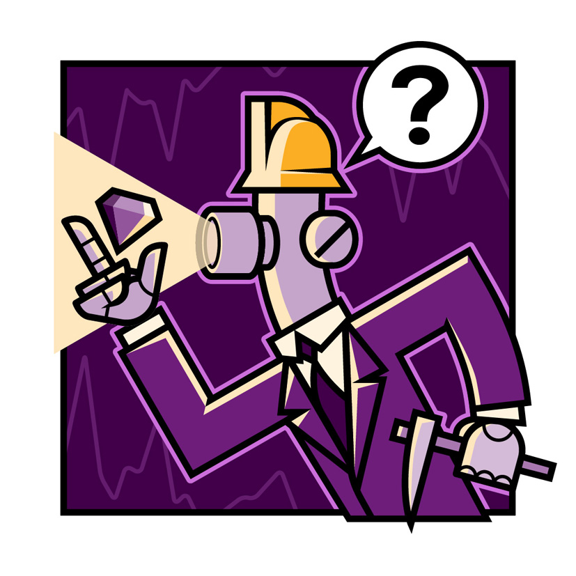 karakter illustratie vector robot gentleman Mr Mineur Lumiere 02